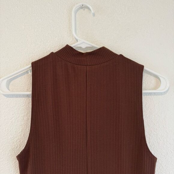 Reformation Skylar Knit Dress NWT in Cafe Brown XS - Picture 9 of 14